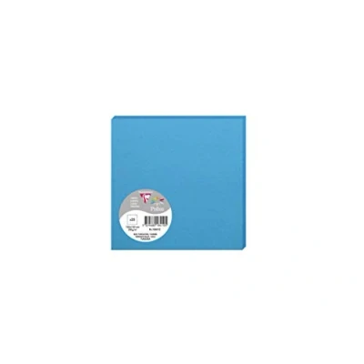 Image of Clairefontaine Ref 1841C Pollen Card (Pack of 25 Sheets) 135 x 135mm Sized, Acid Free, Inkjet &amp; Laser Compatible, Easy to Write On, 210gsm Intensive Blue