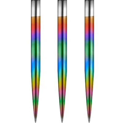 Image of Mission Darts Glide Steel Tip Dart Points Smooth Plain Spare Points, 32mm, Rainbow (#_1xX2444)