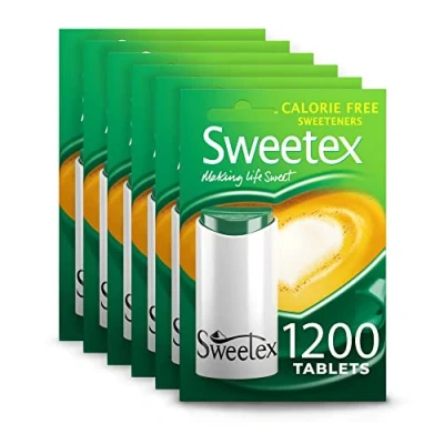 Image of Sweetex, Zero Calorie, 1200 Tablets X 6, 7200 Total, Sweetener, Artificial, Calorie Free, Maintains Healthier Lifestyle, Helps Slimming, Sugar Substitutes, Baking Supplies