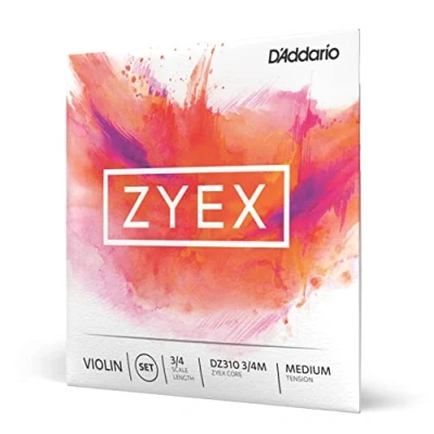 Image of D&#039;Addario 3/4 Scale Medium Tension Zyex Violin String Set