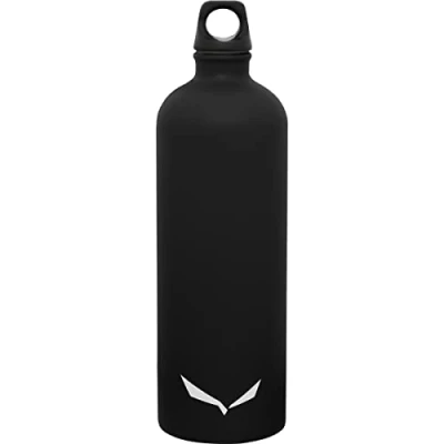Image of SALEWA Isarco 1L Lightweight Stainless Steel Bottle , Black, UNISEX