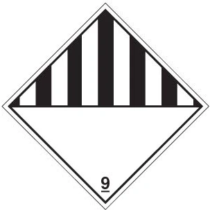 Image of Hazard Signs Black/white diamond Self Adhesive Vinyl