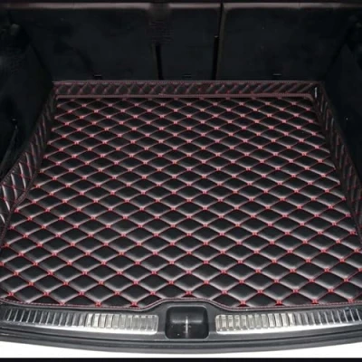 Image of Car Boot Liner, For Audi Q5 2017 2024, Protector Liner,Car Rear Trunk Mat,Waterproof Anti Slip Interior Liners Styling Accessories,D/Black Red