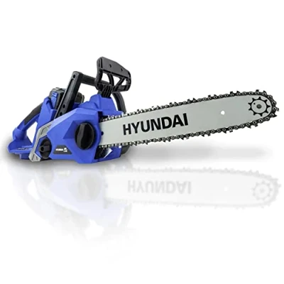 Image of Hyundai 40V 14&#039;&#039; Lithium Ion Battery Powered Cordless Chainsaw, 2.5Ah &amp; Fast Charger, Automatic Chain Lubrication, Tool Free Tensioning, 3 Year Warranty