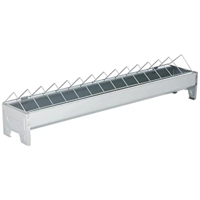 Image of 71302 Feeding Trough for Hens Galvanised 75 cm Long 10 Wide