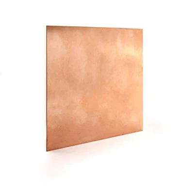 Image of Copper Sheet, KLEHOPE Brass Sheet 1mm,4&#039;&#039;x4&#039;&#039;(100x100mm) 99% Pure Plate, Sheeting for Crafts, Art Project, Electrical Equipment