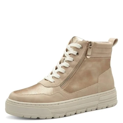 Image of MARCO TOZZI Women&#039;s Laced Trainers 2 26294 43 Ankle Boot, Dune Comb, 5 UK