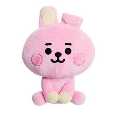 Image of AURORA, 61366, BT21 Merchandise, Baby Cooky Sitting Doll 8 Inches, Soft Toy, Pink