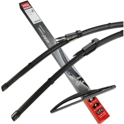 Image of HQ AUTOMOTIVE Rear Blade Windscreen Wiper Blades fits SMART Fortwo 1pc Replacement 451 2007 2014 Graphite Coated Natural Rubber No Smear Judder Free Model HQ10A V8