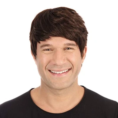 Image of Bristol Novelty BW305 Male Wig Short Brown, One Size