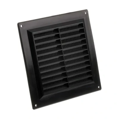 Image of 150x150mm / 6x6 inch Air Vent Cover Ventilation Grille with Flyscreen ABS Plastic Black