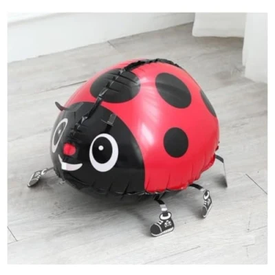 Image of Party Balloons Ladybug Ladybird Jungle Walking Pet Balloon Animal Airwalker Zoo Farm Foil Helium Kids Fun Birthday