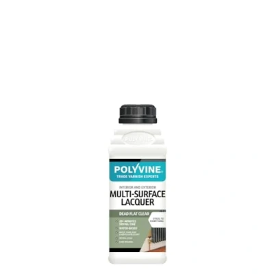 Image of Polyvine Multi Surface Lacquer Dead Flat 1 Litre