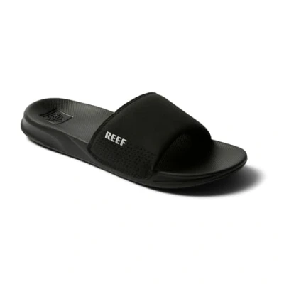 Image of Reef Men&#039;s One Slide Sandal, Black, 5 UK