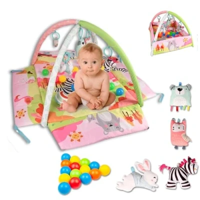 Image of Kiddie Cove Baby Play Mat. (Baby Pink)