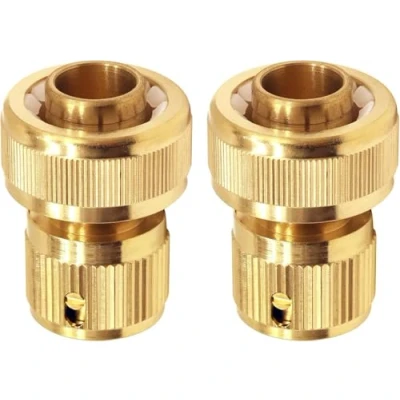 Image of Hose Connector Set 19 mm (3/4 inch) End Quick Connect Fitting 3/4&quot; Pipe for Gardening, Home Watering,Car Washing（2PACK