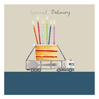 Image of Special Delivery Birthday Greeting Card By The Curious Inksmith Greetings CISE1103