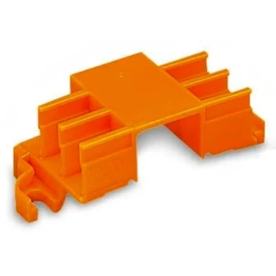 Image of WAGO Mounting carrier; for 6 connectors; 243 Series; DIN 35 rail mounting/screw mounting; orange, 113 (10 pcs)