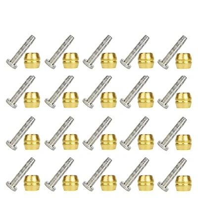 Image of CYCEARTH Bicycle Brake Olive and Brass Connecting Insert Kit for Shimano BH59 BH90 Avid Sram Magura Bike Hydraulic Disc Hose (BH 90 (20pcs))