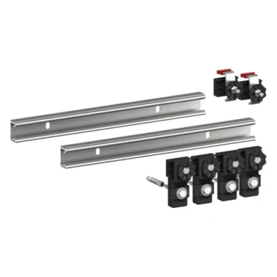 Image of BDLLMDES 190032 Bath Rails Shower Tray Steel/Acrylic 2 Pieces 700 mm, Multicoloured