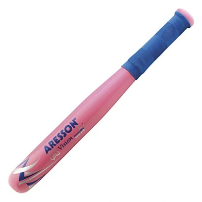 Image of Aresson Vision Rounders Decorated Non Slip Grip Baseball Bat Pink