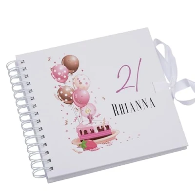 Image of Personalised 21st Birthday Gifts for Her Scrapbook Photo Album