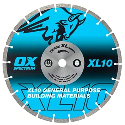 Image of OX Trade XL 10 Segmented Diamond Blade General Purpose 300/20mm, Blue / Silver