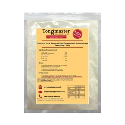 Image of Premium Pork, Horseradish &amp; Caramelised Onion Sausage Seasoning 250g (makes a 10kg batch)