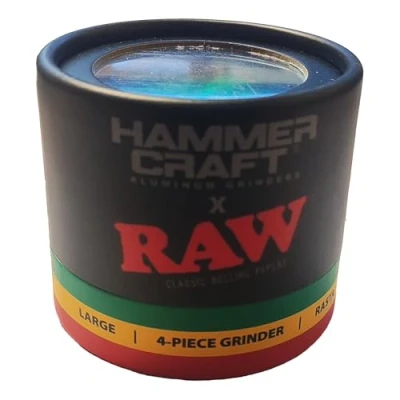 Image of RAW Large Rasta Hammer Craft Grinder