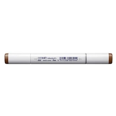 Image of Copic Sketch Coloured Marker Pen (E 25) Caribe Cocoa, For Art &amp; Crafts, Colouring, Graphics, Highlighter, Design, Anime, Professional Beginners, Supplies Colouring Books