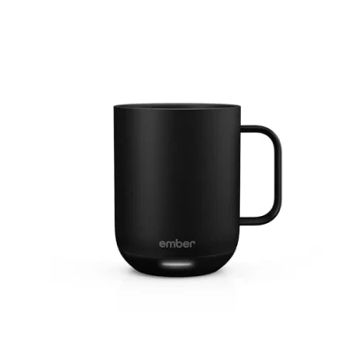 Image of Ember Temperature Control Smart Mug 2 295 ml App Controlled and Rechargeable Heated Coffee with Intelligent LED Display, 1.5 hr Battery Life Improved Design, Black