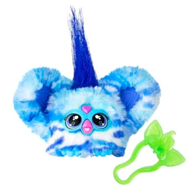 Image of Furby Furblets Ooh Koo Mini Friend, 45+ Sounds, Rock Music &amp; Furbish Phrases, Electronic Plush Toys for Girls Boys 6 Years Up, Easter Gifts, Blue White