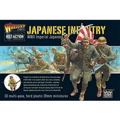 Image of Imperial Japanese Infantry 28mm Scale Plastic Miniatures for Bolt Action by Warlord Games Highly Detailed World War 2 Table top Wargaming