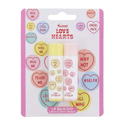 Image of Swizzels Love Hearts Lip Balms Lemon/Cherry COSSWI003