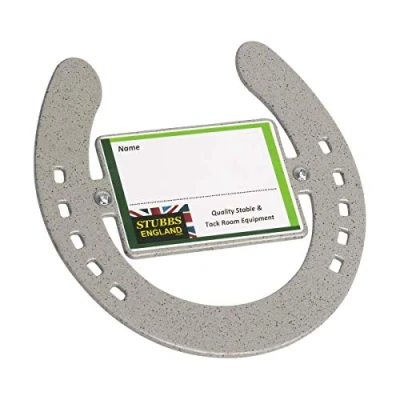 Image of Stubbs Horseshoe Nameplate (S2670) (Grey)