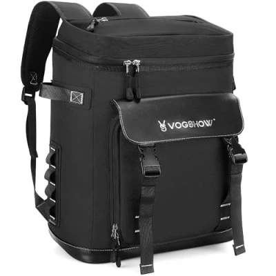 Image of Vogshow 30L Large Cooler Backpack, Insulated Picnic Backpack Hamper Lunch Bag, Multipurpose Cool Bag Rucksack for Camping, Family Outdoor, BBQ, Shopping, Travelling, Fishing and Beach