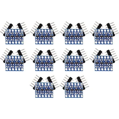 Image of TECNOIOT 10pcs 4 Channel IIC I2 C Logic levels Converter Bi Directional Module 5V to 3.3V