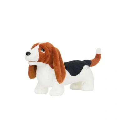 Image of LeMieux Toy Puppy Boris Cute &amp; Cuddly Basset Hound Stuffed Standing Dog Suitable for Ages 3+