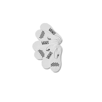 Image of Vans Women&#039;s WM Classic CANOODLE 6.5 10 3PK Socks, White (White Black Yb), One Size (Size:OS)
