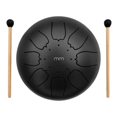 Image of Mikamax Tongue Steel Drum Hand HandPan Mitt Drumsticks and Carry Bag 8 Inches 16 cm