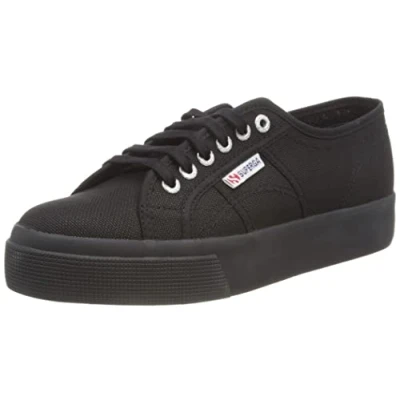 Image of Superga Women&#039;s 2730 cotu Gymnastics Shoes, Black Full 996, 8.5 UK