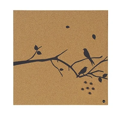 Image of Bi Office SF751266397 Swallow Frameless Cork Memo Board Black
