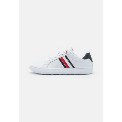 Image of Tommy Hilfiger Essential Cupsole Trainers, Men&#039;s, Size: 6.5, White leather and imitation