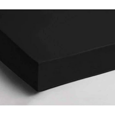Image of Daydream Fitted Sheet Non Iron Black, Cotton, 160 x 210 cm