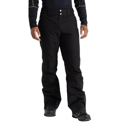 Image of Dare 2b Mens Insulated Ski Pants Seam Sealed Waterproof &amp; Breathable, ARED, Abrasion Resistant, Adjustable Braces, Snow Gaitors and a Zip Gusset Ideal for Winter Outdoor sports Black