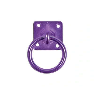 Image of Perry Equestrian No.550 Swivel Tie Ring on Plate 50mm x Purple