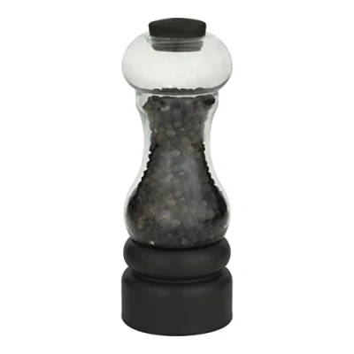 Image of Grunwerg SP 110BK Salt or Pepper Mill, Plastic, Matt Black