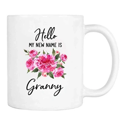 Image of Hello My New Name is Granny Mug to Be Gift