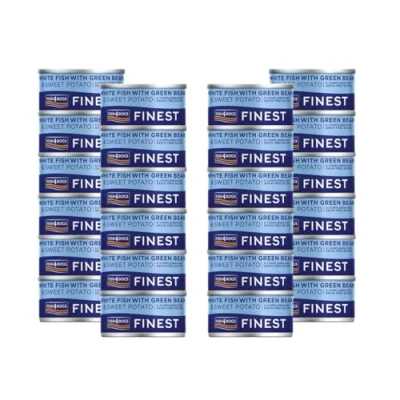 Image of Fish4Dogs Finest White Fish with Green Bean &amp; Sweet Potato 85g x 24
