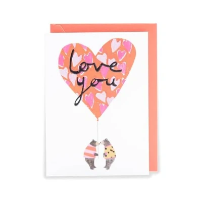 Image of Love You Bear Y In Love! Valentine&#039;s Day Contemporary Greeting Card